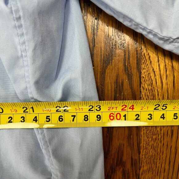 Christian Dior Monsieur Blue Short Sleeve Button Down Pocket Shirt   Men Size 17 - Picture 7 of 7